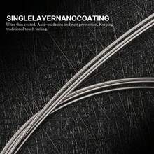 10 Sets, 6 Strings Per Set, 0.23-1.27mm Thickness, Nickel Plated Steel Electric Guitar Strings, EG Practice Series, 6-String Guitar Instrument - 10 Sets - MG-05 - View 4