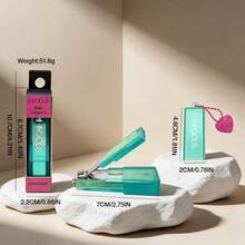 J·FOCUS 2026 New Fashion High-End Lipstick Style Nail Clipper, Professional Stainless Steel High-Precision Sharp Anti-Splash Upgraded Version, Ergonomic Easy To Cut Hard Nails, Hygienic Storage Manicure Pedicure Tool, Travel Portable Decoration, Ideal Gift For Valentine's Day, Mother's Day, Father's Day, Boyfriend, Girlfriend, Business Gathering