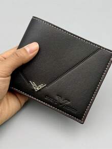 男士PU皮钱包2件套 - 大容量多卡位 | 可装身份证、信用卡和现金 - 彩色 - 查看 4