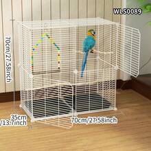 Large Size Easy Install Bird Cage, Parrot Cage For Cockatiel, Macaw, Parakeet, Luxury Villa With Tray For Indoor Home Use - Assembled Version - View 2