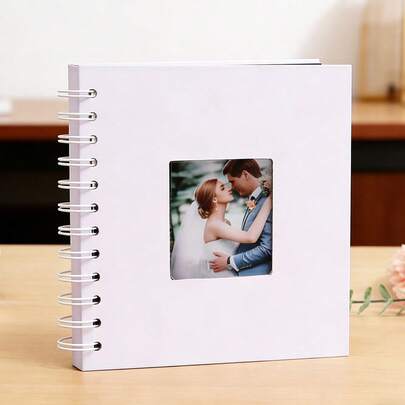 40 Pages Mini Kraft Paper DIY Photo Album With Corner Stickers, Suitable For Baby Shower, Graduation, Valentine's Day, Wedding