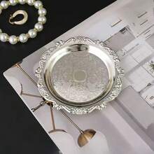 1pc Vintage Style Jewelry Display Tray, Versatile For Holding Rings And Earrings. An Ideal Holiday Gift, Perfect For Adorning Fashionable Vanity And Bedroom, Or As An Office Organization Solution. A Unique Gift For Both Men And Women - Elevate Your Space With This Elegant Accessory. - Many - View 12