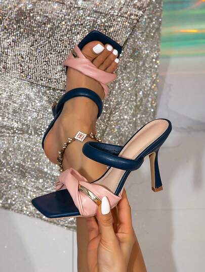 女士高跟鞋，皇家蓝凉鞋，蓝色穆勒鞋，金色高跟鞋，蓝色凉鞋，派对高跟鞋，海军蓝皮凉鞋，撞色高跟凉鞋，蓝色穆勒拖鞋，情人节礼物高跟鞋，婚礼季高跟鞋，皇家蓝穆勒凉鞋，皇家蓝女鞋，方头高跟鞋