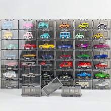 1pc Acrylic Display Case, 8-Grid Car Display Cabinet, Small Toy Car Storage Box, Office Parking Storage Box, For Home Decor - Multicolor - View 2