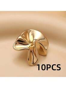 Abstract Alien Design Metal Button Decor Knit Cardigan Jacket - Multicolor - View 6