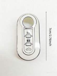 Fashion Keychain Protective Case, Made Of Soft TPU Material, Provides Comprehensive Protection For Fiat 500 Keys. Bravo Car Key Remote Control Protection Box, Universal Key Case