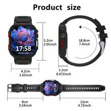 2.01" HD Screen Multifunctional Smart Watch - Wireless Calling, Camera Control, Music Adjustment, Sports Modes, Customizable Wallpaper | Compatible With IPhone And Android, Unisex | Built-In Call And Message Alerts - Multicolor - View 2