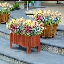 4pcs Faux Silk Daisy - UV Resistant Artificial Flower Bouquet, Suitable For Indoor Living Room Coffee Table, Office Desk And Outdoor Garden, Balcony, Window Sill Decor - Multicolor - View 10