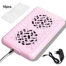 2026 New Nail Dust Collector, Dual-Fan Professional Nail Vacuum With Filter Paper (10 Sheets), Suitable For Acrylic Nail Polishing And Manicure Care In Nail Salons And Home Use. Nail Supplies, Valentine's Day Gift. - Pink - View 10