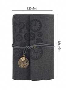 A6 Monthly Planner, Travel Notebook, Loose-Leaf Diary, Replaceable Six-Hole Binder, Replaceable Loose Pages, Reusable PU Leather Cover, PU Leather-Bound Six-Hole Binder Diary, Retro Replaceable-Leaf Travel Notebook (Includes Lined, Blank, Grid, And Kraft Paper), Scrapbook Diary With Pendant (A6, 80 Pages), Reusable Sticker Book/Sticker Collection Album (Will Not Damage Stickers), Ideal Gifts For Friends And Family. - Multicolor - View 12