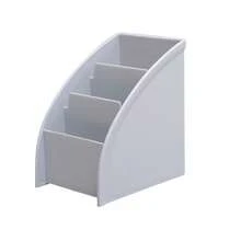 1个口袋文件袋，格子遥控器盒，化妆品收纳盒，桌面收纳盒，立式整理架，化妆品收纳架 - 彩色 - 查看 5