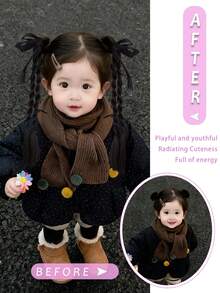 Một bộ tóc giả bện cho trẻ em kèm nơ, kiểu tóc bện xoắn, phụ kiện tóc dễ thương, tóc đuôi ngựa đôi, tóc tết kiểu dreadlocks và băng đô nhảy jazz. - Nhiều màu - Xem 6