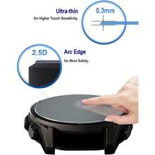 4 piezas de protector de pantalla de vidrio templado para Vivoactive 3/4/4S (no para Vivoactive 3 Music), resistente a los arañazos, sin burbujas, fácil de instalar - 4 piezas transparentes - Ver 5