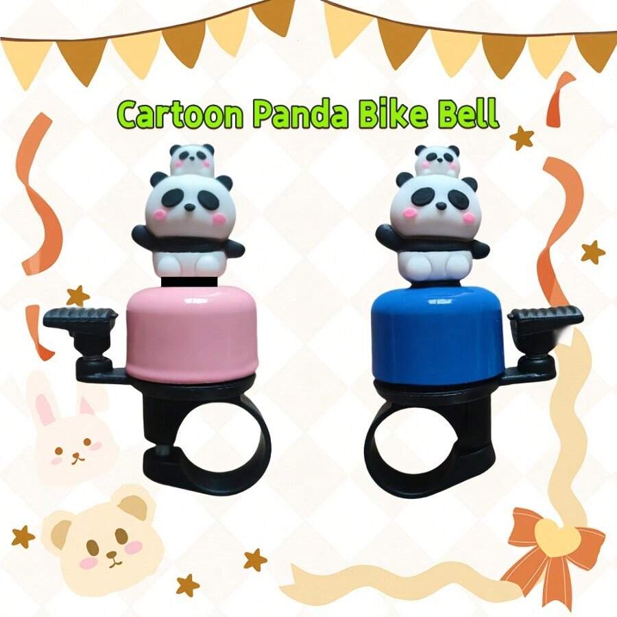 这款熊猫造型的自行车铃以中国国宝熊猫为主题，铃声响亮清脆，在户外骑行时能轻松吸引注意力。该铃通用，适用于各种自行车、滑板车和三轮车，满足不同用户的需求。 - 彩色 - 查看 1