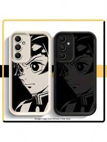 Fast EU Shipping (DE & ES) SAMSUNGFunda De Teléfono De Diseño De Anime MF For Samsung Galaxy A16 A55 A25 A35 A15 A54 A34 A14 A24 A53 A33 A23 A13 A52 A32 A22 A12 A51 A71 A72 A73 A52S, Silicone Protective Case, High Quality, Soft And Shockproof - 黑色 - 查看 3