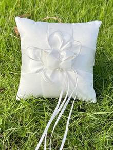 Almofada de Anel de Rosa para Casamento, 6 polegadas (15 cm), Portador de Anel para Pedido de Casamento, Confissão, Suporte de Anel para Casamento, Cerimônia de Casamento, Pedido de Casamento (Não Inclui Anel) - Multicolorido - Visão 7