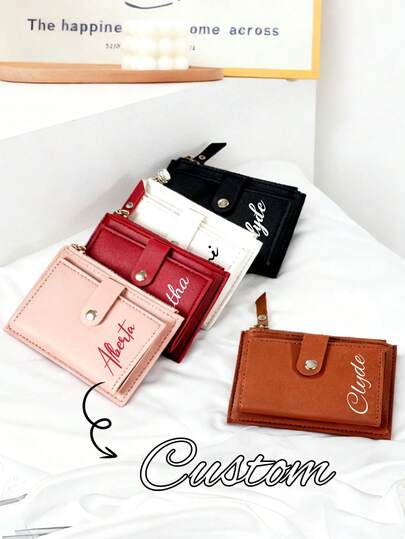 Portefeuilles personnalisables, portefeuille élégant pour femme, porte-cartes personnalisé, portefeuille multi-cartes, personnalisable avec votre nom, portefeuilles en PU, élégants, personnalisés, adaptés à un usage quotidien, aux déplacements, au shopping, aux sorties et aux voyages, idéaux comme cadeaux pour les petites amies, les mères, la famille, les amis, les enseignants, les camarades de classe, cadeaux appropriés pour la Saint-Valentin, la fête des mères, la fête des enseignants, le Nouvel An, le Ramadan.