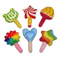 宠物设计的毛绒玩偶，带有有趣的足球图案 - 咖啡棕 - 查看 5