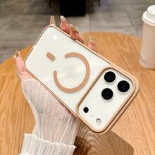 极简加厚磁吸棕色手机壳，兼容 17 Pro Max/17 Pro/16 Pro Max/16/16 Pro/16 Plus/15/15 Pro Max/15 Pro/13/14 Pro Max/13 Pro/13 Pro Max/14 Pro/14 Pro Max，亚克力材质硬壳，抗黄变 - 棕色-磁吸 - 查看 6