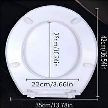 1件加厚双面印花马桶座套，适用于家庭、酒店和度假租赁房屋的浴室 - 彩色 - 查看 10