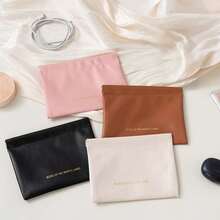 1个自动密封数码收纳袋，耳机收纳袋，零钱包，迷你便携口红化妆包，旅行充电器收纳袋，相机配件线缆收纳袋，电子配件袋，防水旅行装备，科技产品收纳袋，男女通用 - 彩色 - 查看 17