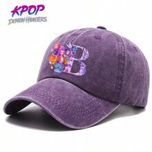 1pc KPOP Witch Hunting Girl Group Letter Print Baseball Cap, Vintage Snapback Hat For Women, Casual Sun Protection Sports Cap - Multicolor - View 4