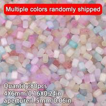 80/95颗彩色玻璃珠，珠宝制作DIY手工串珠，散珠配件，服装辅料 - diy - 查看 29