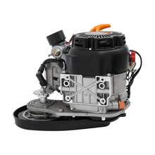 WOBENFOG 100CC 4-Stroke Bicycle Motor Kit, 3HP Hand Start Gas Motorized Motor Bike Modified Engine With Air Cooling System, Petrol Motorized Bike Engine For Beach Bikes With Large Triangular Frame Space - Black, Silver - View 5
