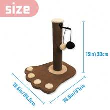 Sisal Cat Climbing Frame: Combines Soft And Hard Scratching Surfaces. Cats' Claws Grow Quickly, Which Can Affect Their Walking, So They Tend To Scratch Tables And Sofas. This Cat Climbing Frame Effectively Solves The Problem Of Cats Scratching On Sofas And Tables. The Base Is Thickened, Sturdy, And Stable, Making It For Cats To Scratch. - Multicolor - View 7