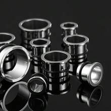 2pcs Round 0.5 Interval Ear Plugs Tunnels Expander Gauges Stainless Steel Ears Stretcher Earrings Body Piercing Jewelry Women Men - 1596 - View 10