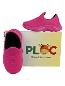 Tênis Ploc Colors Calce Fácil Slip On Jogging Volta às Aulas Anatômico (SOLA ROSA) - Pink - Visão 3