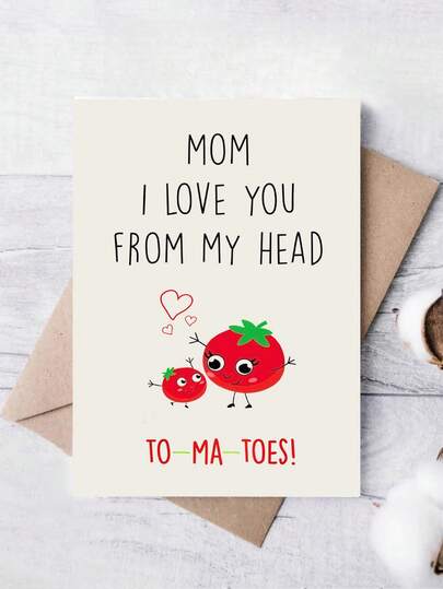 1pc Happy Birthday Greeting Card Set With Envelope To Express Love And Blessings For Mom, Blank Card For Handwritten Messages, Christmas Holiday Greeting Card