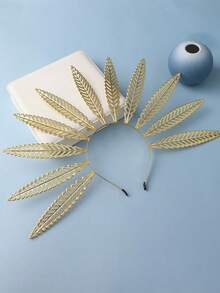 1 Set Greek Goddess Costume Accessories - Women's Toga Robe, Gold Leaf Bridal Crown Headpiece