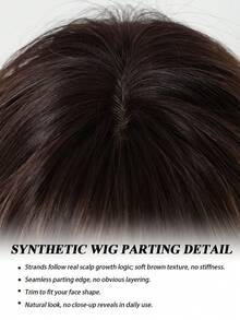 Tóc giả dài 24 inch, màu nâu gradient xoăn - Tóc nối kẹp sóng lớn thời trang bằng sợi tổng hợp, thích hợp sử dụng hàng ngày. - Màu nâu ombre - Xem 6