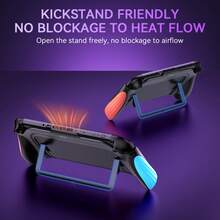 IINE Ergonomic One Piece Grip Case For Switch 2, Durable& Lightweight Ergonomic Comfort Grip Shockproof Cover Protective Case Enhanced Grip Cover Game Accessories - Black - View 7