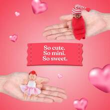 حزمة واحدة من دمى كبسولة الألغاز القابلة للجمع ZURU MY MINI Baby Sweet Hearts مع الإكسسوارات ومجموعة اللعب، ألعاب صغيرة واقعية، مناسبة للفتيات من عمر 3 سنوات فما فوق (نمط عشوائي) - متعدد الألوان - مشاهدة 2