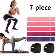 7-Piece Ankle Joint Resistance Band Set, Unisex Fitness Tension Rope With Adjustable Ankle Wristband, Free Storage Bag, Suitable For Yoga Beginners, For Muscle Strength Training, Yoga And Fitness - Versatile, Used For Leg Exercise, Thigh Training, Muscle Shaping, Perfect Valentine's Day Gift - 彩色 - 查看 14