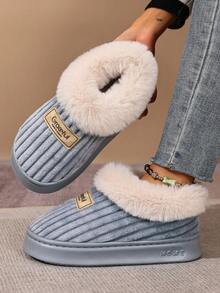 时尚舒适保暖情侣拖鞋 - 加厚羊毛内里，温暖舒适 - 室内外皆宜 - 防滑加厚鞋底 - 防寒加厚保暖短靴 - 节日必备礼物