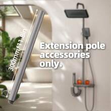 Juego de ducha de temperatura constante fácil de instalar, 1 pieza Juego de rociador con aumento de presión de portaaviones pequeño para el hogar con cabezal de ducha de mano, control de botón y accesorios de baño - Gris Oscuro - Ver 13