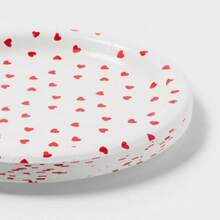 Heart Print Dinner Plates 20ct Valentine's Day Heart Print Dinner Plates - 心形圖案餐盤 - 查看 3
