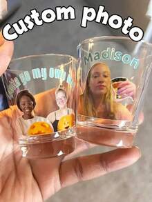 Customized Photo Wine Glass, Wine Glass With Photo, Customized Wine Glass, Customized Birthday Wine Glass, Personalized Photo Wine Glass, Multi-Functional, Fun Single Party Wine Glass, Party Gift, Newlywed Portrait Wine Glass, Girlfriend Travel Gift, Single Party Gift, Warm Atmosphere, Spring Home Decor, Valentine's Day, Ramadan Unique Gift - Multicolor - View 7