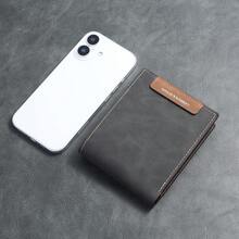 New Vintage Men Wallet, Fashion Multi-Functional Open Wallet, Youth Student Versatile Multi-Card Holder, Men's Gift, Christmas Gift - Black - View 2