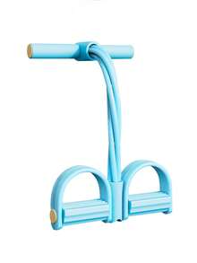 This New Contrast Color Foot Resistance Band, 4-Tube Yoga Assist Rope, Sit-Up Training Leg Stretching Band, Yoga Mat Hand Resistance Band Elastic Rope For Abdominal And Arm Fitness, Suitable For Various Occasions, Super Convenient To Use Anytime, Anywhere, Great Gift For Valentine's Day, Christmas, Ramadan.