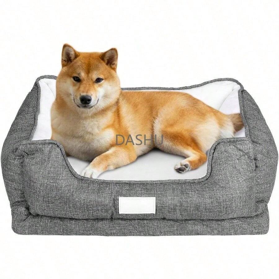 Sofá para Mascotas, Cama para Perro Grande, 78 * 63 * 28 cm, Cara Extraíble y Lavable con Base Antideslizante para Perros Grandes - Grande - Ver 1