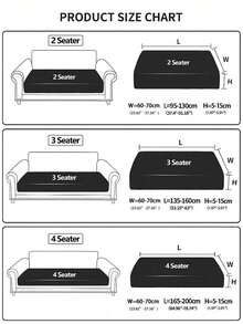 1pc Chenille Jacquard Non-Slip Sofa Seat Cushion Cover, Soft & Skin-Friendly, Pet-Proof, Elastic Sofa Slipcover, Suitable For L-Shaped Combination Sofa And 1/2/3/4 Seat Sofa, Spring/Autumn (Sold Individually) - Dark Grey - View 2