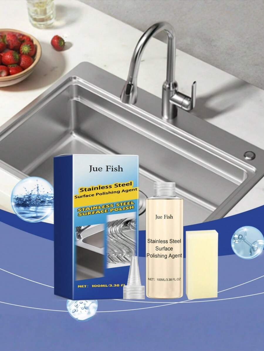 Stainless Steel Polish, Gentle Cleaning Agent For Removing Stains And Polishing To A Lustrous Shine - Multicolor - View 1