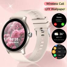 Smartwatch, Wireless Call/Dial, Multiple App Reminders, Unisex, Sports Watch, Customizable Wallpaper, Compatible With IOS/Android