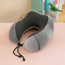 U Shaped Memory Foam Pillow For Travel Neck Pillow Soft Cervical Support Cushion Ergonomic Healthcare Pillow For Airplane Car Office - Multicolor - View 8