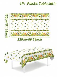 1 pezzo Tovaglia per festa di nascita a tema dinosauro, decorazione per tavolo festa di compleanno a tema giungla e dinosauri, decorazione per festa di rivelazione del , tovaglia monouso in PE, accessori per festa di nascita, decorazione per festa di 1° compleanno, decorazione per festa di nascita, decorazione per tavolo festa neonato, decorazione per la casa, decorazione per festa a tema dinosauro, tovaglia per festa di nascita - Dinosauro - Visualizzare 4