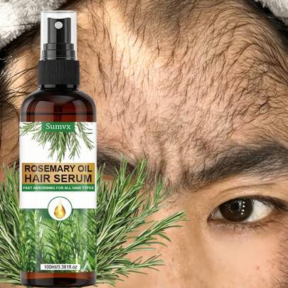 3.381盎司迷迭香强韧护发喷雾 - 专为受损、脆弱发质配制，改善断裂和毛躁，适用于头发、眉毛和睫毛。它能滋养、柔顺、提升光泽，并促进健康头发生长。这是一款免洗护发喷雾。